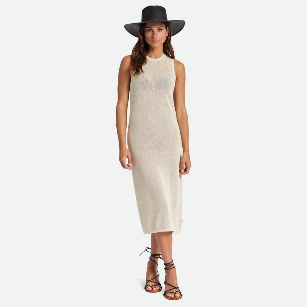 Brixton Aruba Summer Midi Beach Cotton Knit Beach cover-up Dress, Size S